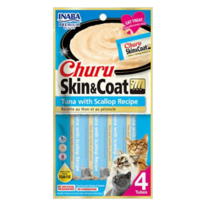 INABA Churu Skin&Coat with Scallop 4x14g