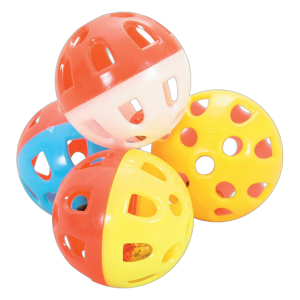 زولكس لعبة قطط 4 كرات مع أجراس